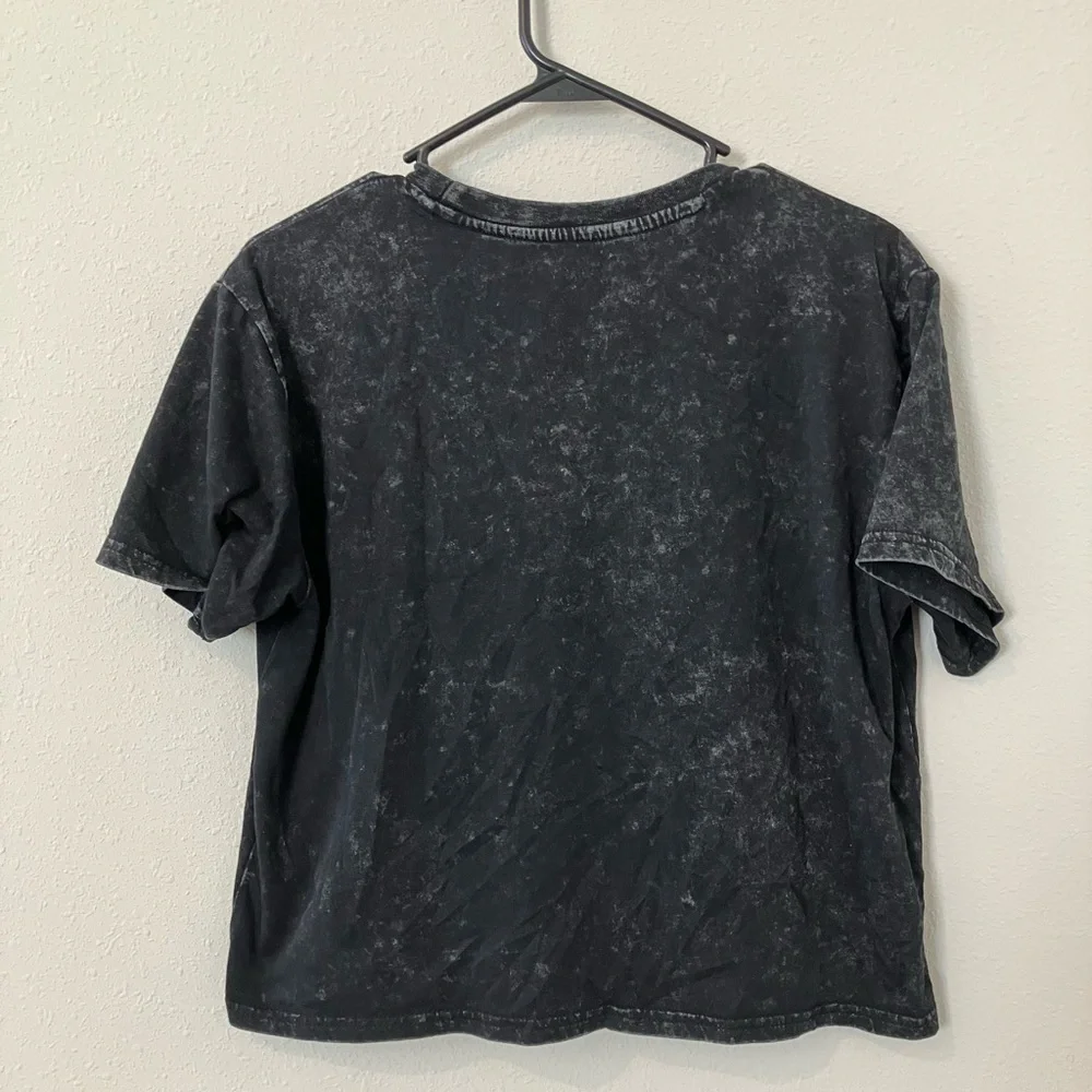 Fender Guitar Corona California Crop Graphic T-Shirt Size XL Black Distressed - Picture 3 of 5